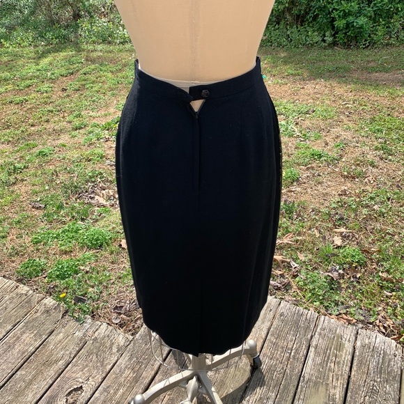 Vintage Wool Sequin Pencil Skirt - Picture 8 of 12